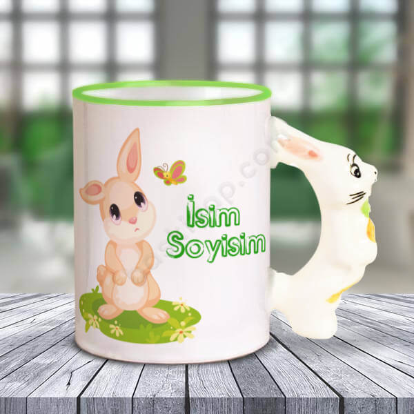 Rabbit Modelli Tavşan Kulplu Kupa online tasarla