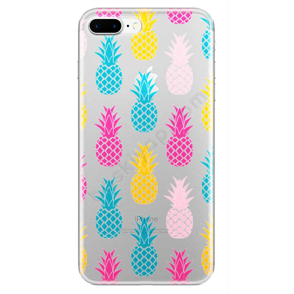 Renkli Ananas Tasarımlı Iphone 7 Plus Kılıf online tasarla