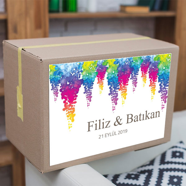 Renkli Çeyiz Etiketi online tasarla