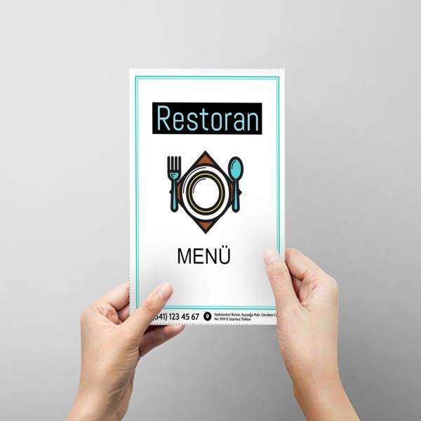 Restoran Menü online tasarla