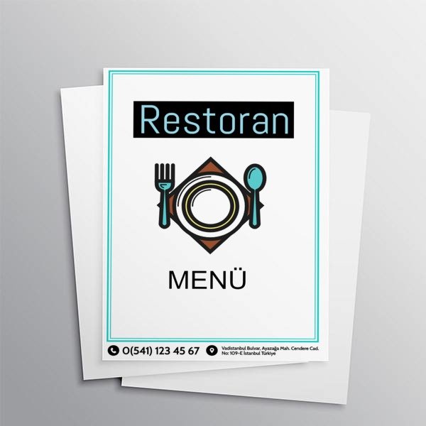 Restoran Menüleri online tasarla
