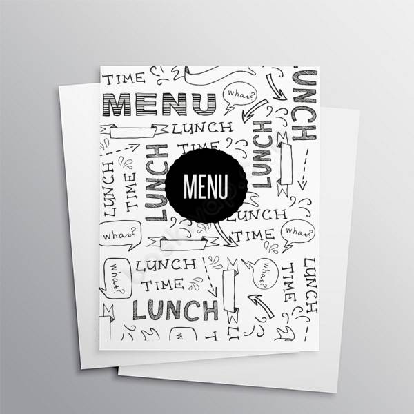 Restorant Menü Broşürü A4 online tasarla