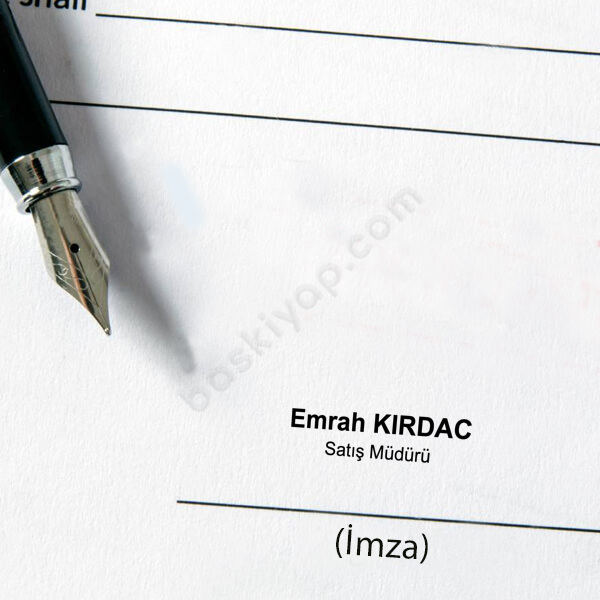 Rigoni 50610M İsim Soyisim Unvan Kalem Kaşe online tasarla