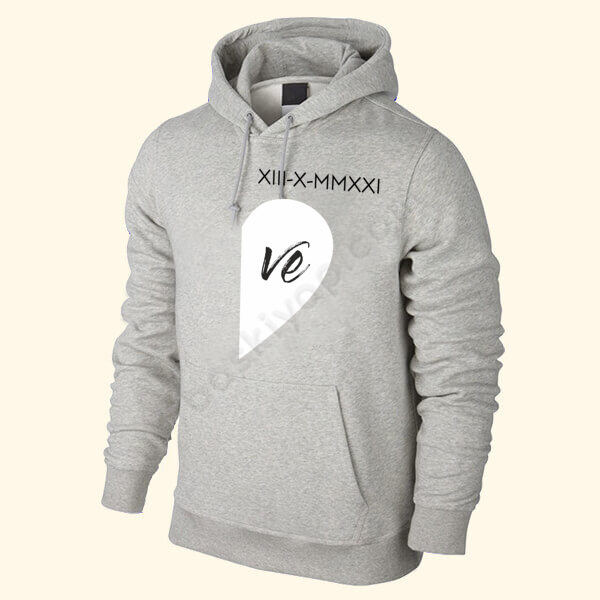 Roma Rakamlı Sevgili Hoodie online tasarla