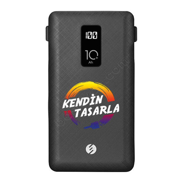 S-Link Kablolu Siyah Powerbank Kendin Tasarla online tasarla