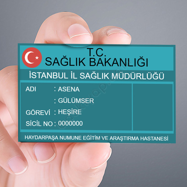 Sağlık Bakanlığı Personel Kartı online tasarla