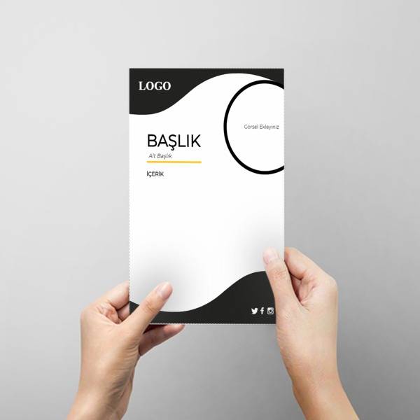 Sarı Siyah Kurumsal online tasarla