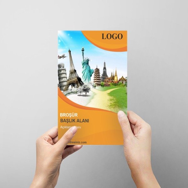 Sarı Turuncu Turizm online tasarla