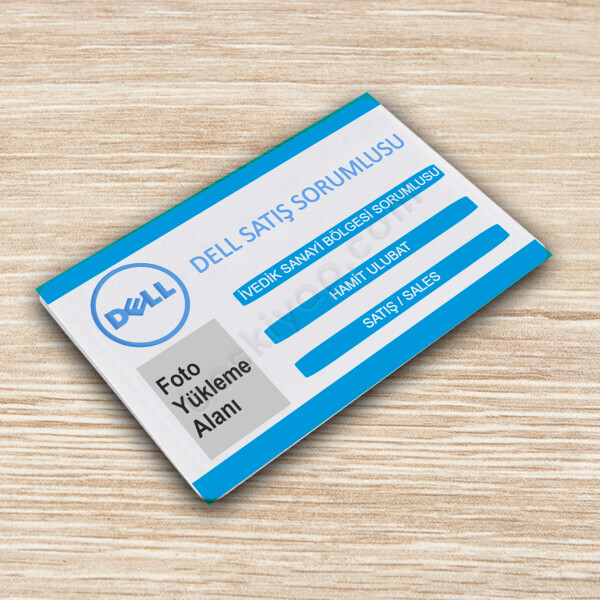 Firma Satış Temsilcisi Yaka Kartı Örneği online tasarla
