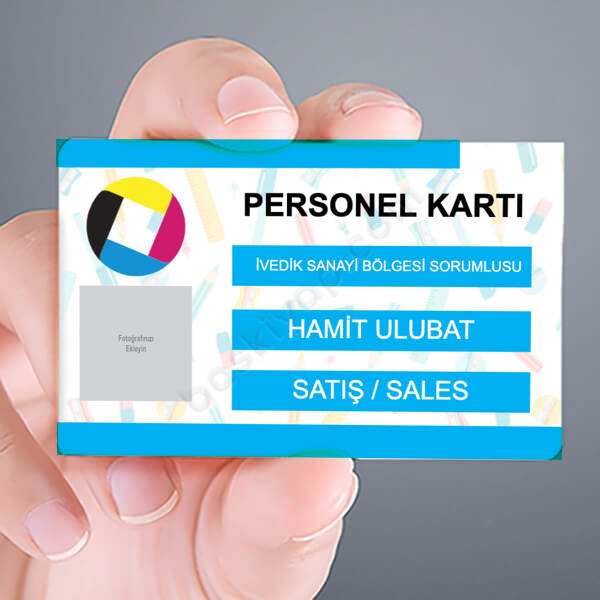 Satış Elemanı Çipli Yaka Kartı online tasarla