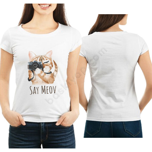 Say Meow Tişört online tasarla