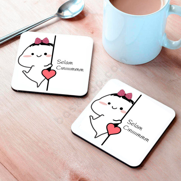 Selam Cınım Tasarım Bardak Altlığı online tasarla