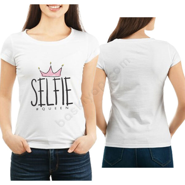 Selfie Queen Tişört online tasarla