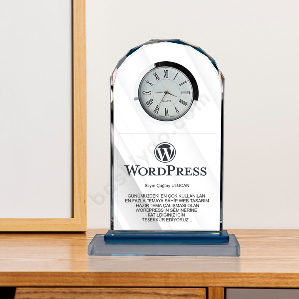 Seminerlere Özel Teşekkür Plaketi online tasarla