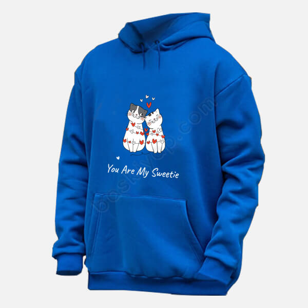 Sen Benim Tatlımsın Baskılı Renkli Hoodie online tasarla