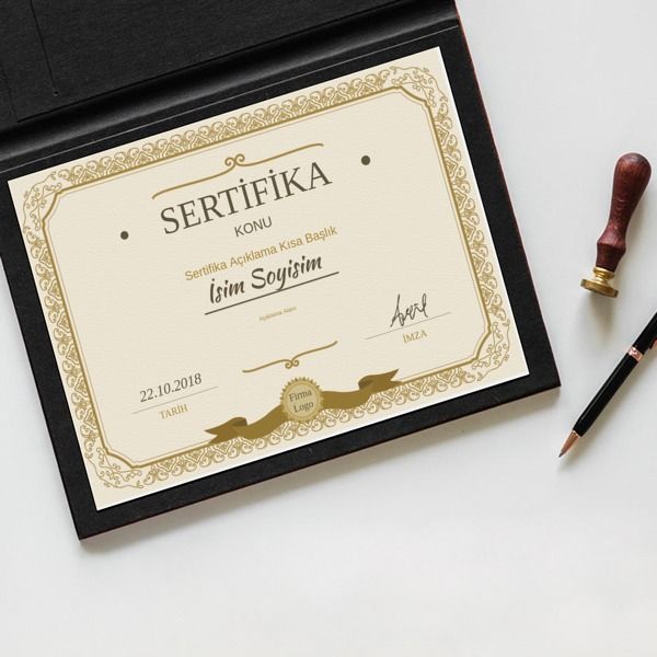 Sertifika Tasarım 19 online tasarla