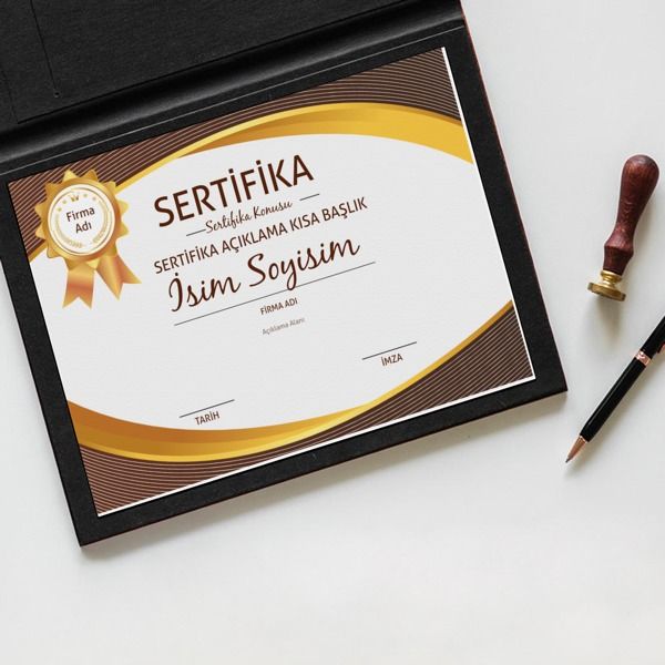 Sertifika Tasarım 27 online tasarla