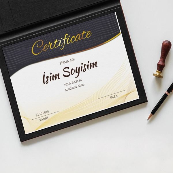 Sertifika Tasarım 31 online tasarla