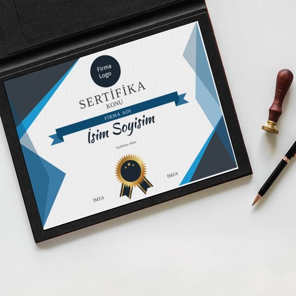Sertifika Tasarım 34 online tasarla