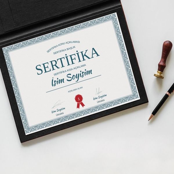 Sertifika Tasarım 9 online tasarla