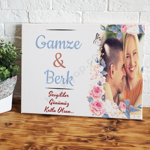 Sevgililer Günü 25X35 Kanvas Tablo online tasarla