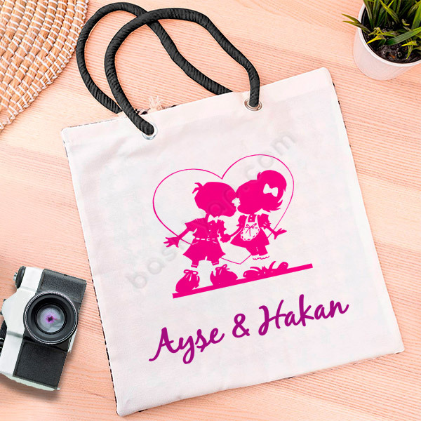 Sevgililer Günü Bez Çanta online tasarla