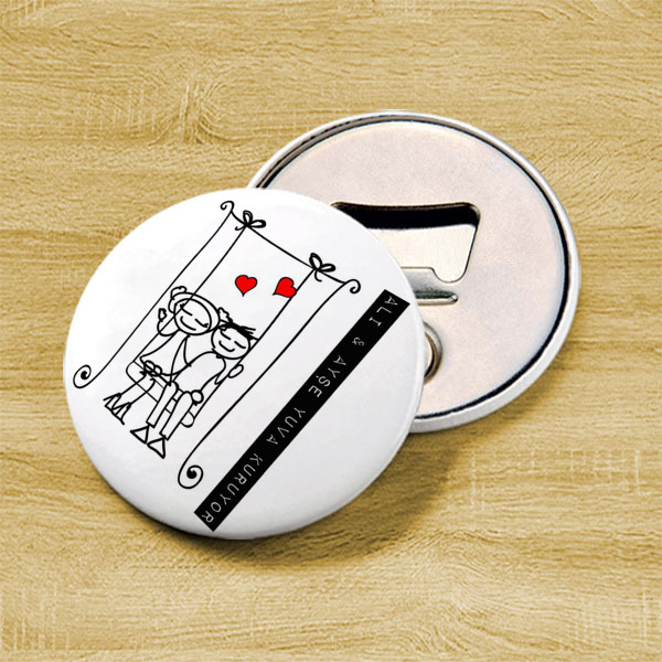 Sevgililer Günü Buton Açacak online tasarla