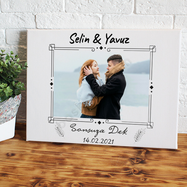 Sevgililer Günü Sonsuza Dek Tasarım 25X35 Kanvas Tablo online tasarla