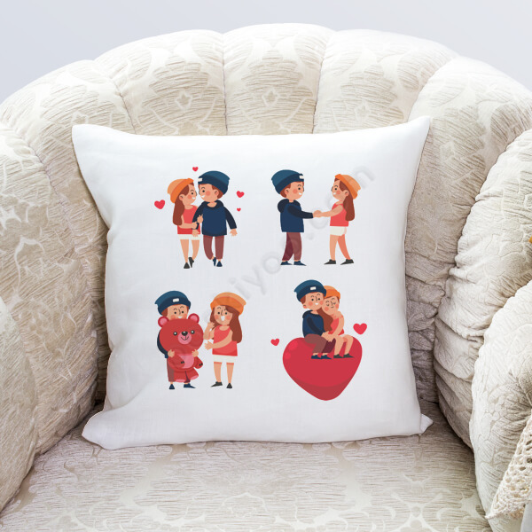 Sevgililer Günü Yastık Kılıfı 2 online tasarla