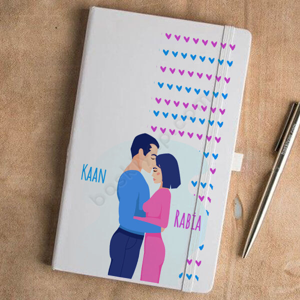 Sevgililer Gününe Özel 2 Beyaz Ajanda online tasarla