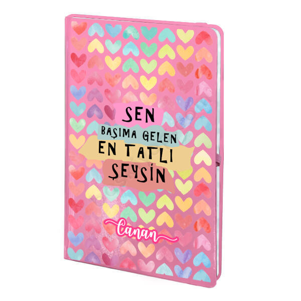 Sevgililer Gününe Özel 2 Pembe Ajanda online tasarla