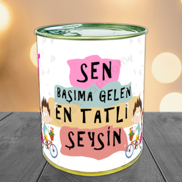 Sevgililer Gününe Özel Hediye Konserve Kutulu Damlasakızı Aromalı Türk Kahvesi online tasarla
