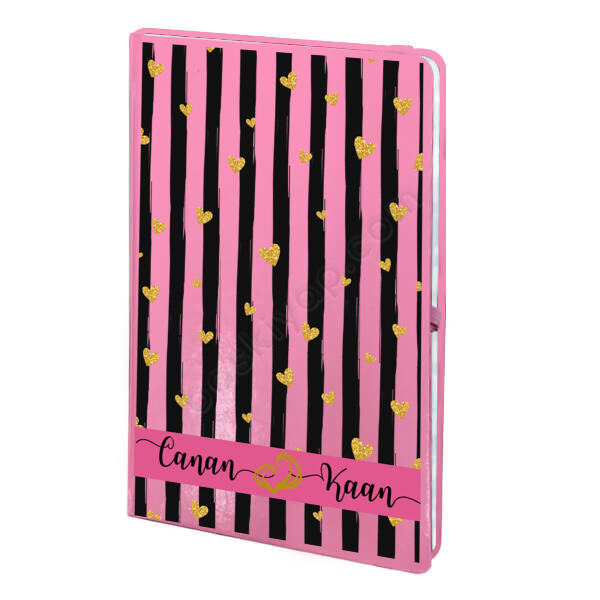 Sevgililer Gününe Özel Pembe Ajanda online tasarla