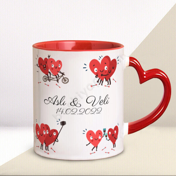 Sevgililer Gününe Özel Tasarım Kupa online tasarla