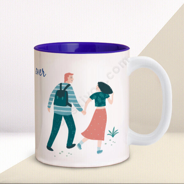 Sevgililer Tasarımlı Kupa online tasarla