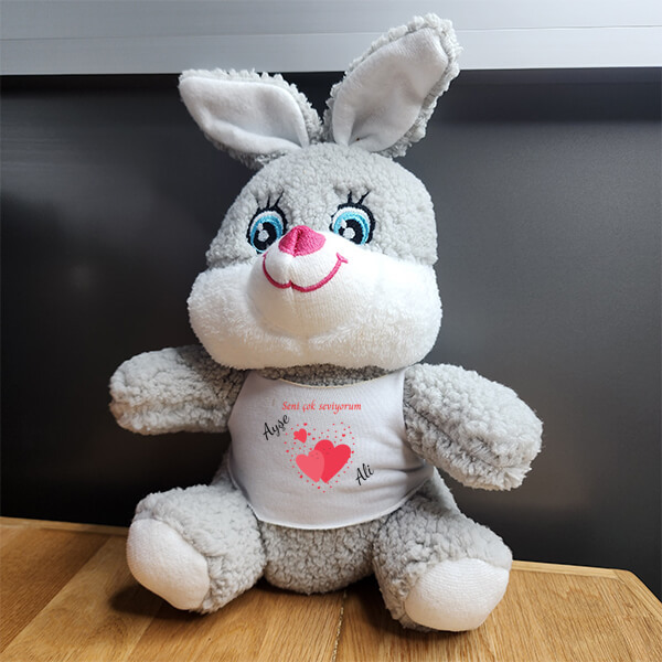 Sevgiliye Hediye Peluş Tavşan online tasarla