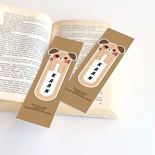 Sevimli Karakterli  2 Kitap Ayracı online tasarla