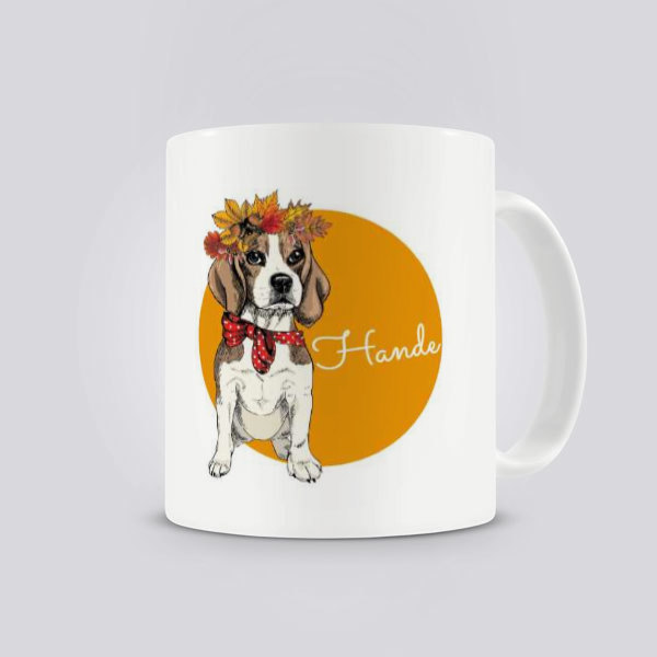 Sevimli Köpek – Kendin Tasarla Baskılı Kupa tasarımı