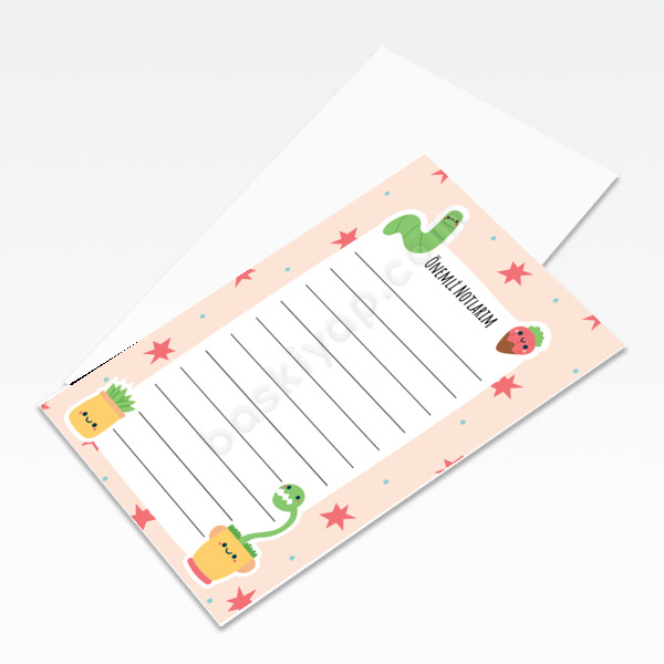 Sevimli Notluklar 1 Unutmayınız Kartı online tasarla