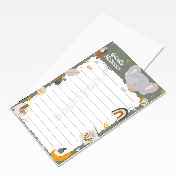 Sevimli Notluklar 10 Unutmayınız Kartı online tasarla