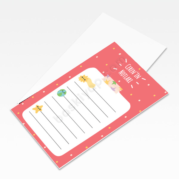 Sevimli Notluklar 5 Unutmayınız Kartı online tasarla