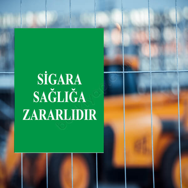 Sigara Sağlığa Zararlıdır Levhası online tasarla