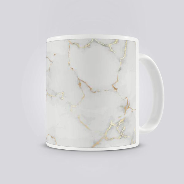 Şık Mermer Desenli Kupa Bardak online tasarla