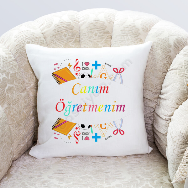 Sınıf Öğretmeni Tasarım Yastık online tasarla