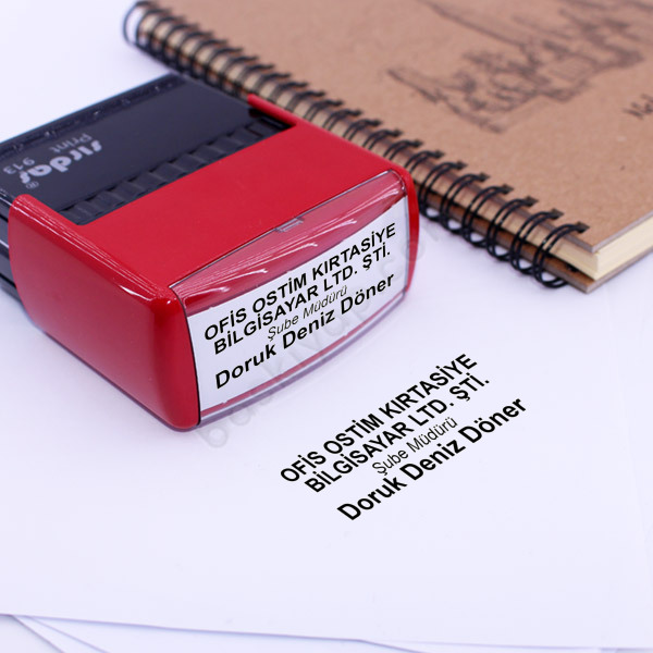 Sırdaş 913 İsim Soyisimli Firma Kaşesi online tasarla