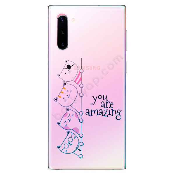 Şirin Kediler Samsung Galaxy Note 10 Telefon Kılıfı online tasarla