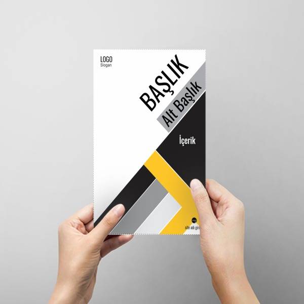 Siyah Sarı Kurumsal online tasarla