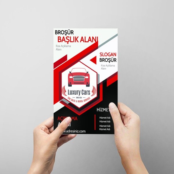 Siyah Sarı Rent A Car online tasarla