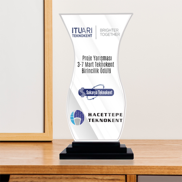 Yarışma Ekonomik Kristal Plaket online tasarla