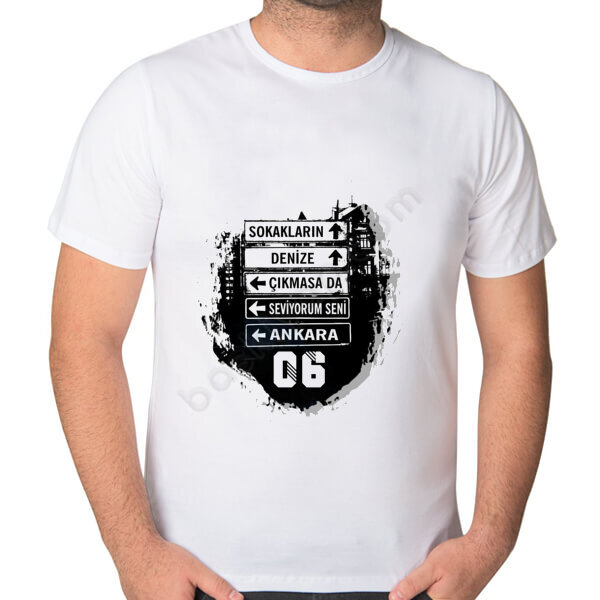 Sokakların Denize Çıkmasada Tasarımlı Tişört online tasarla